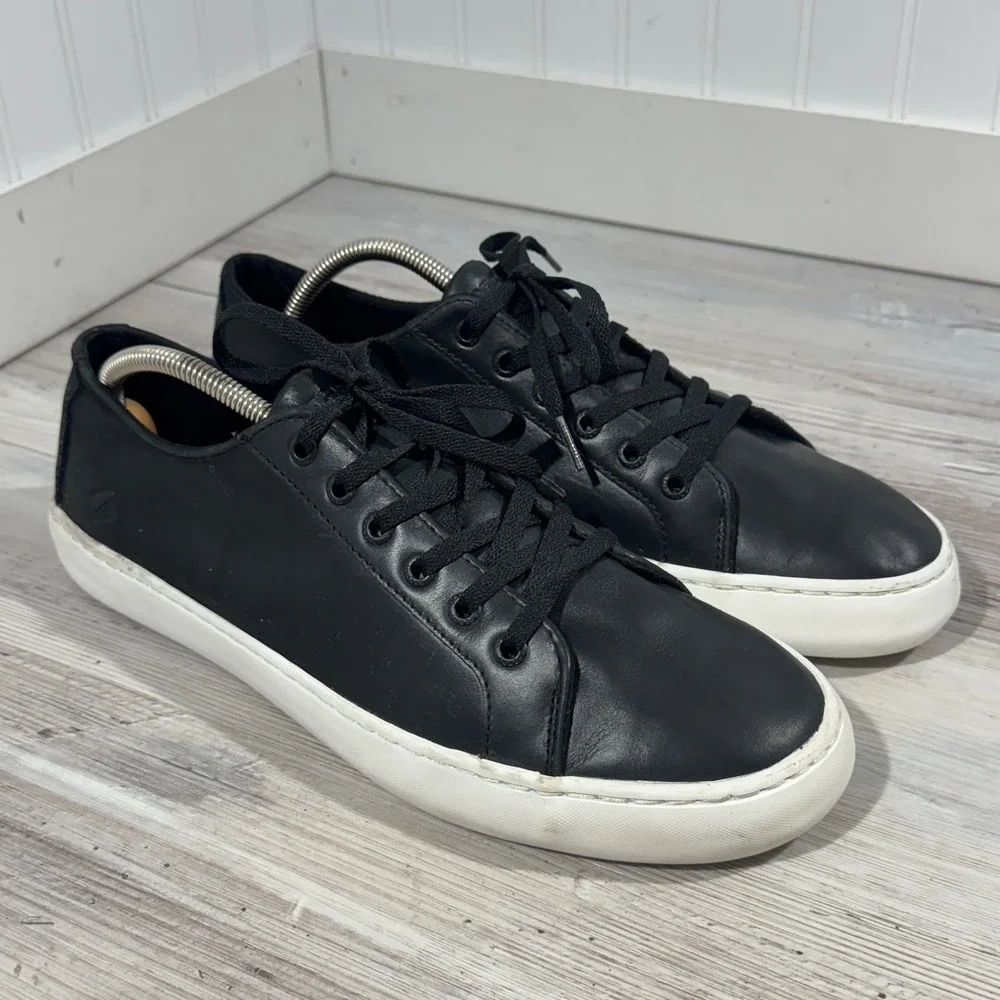 Sperry Top-Sider Cutter Casual‎ Sneakers Mens Size 11 Black Leather